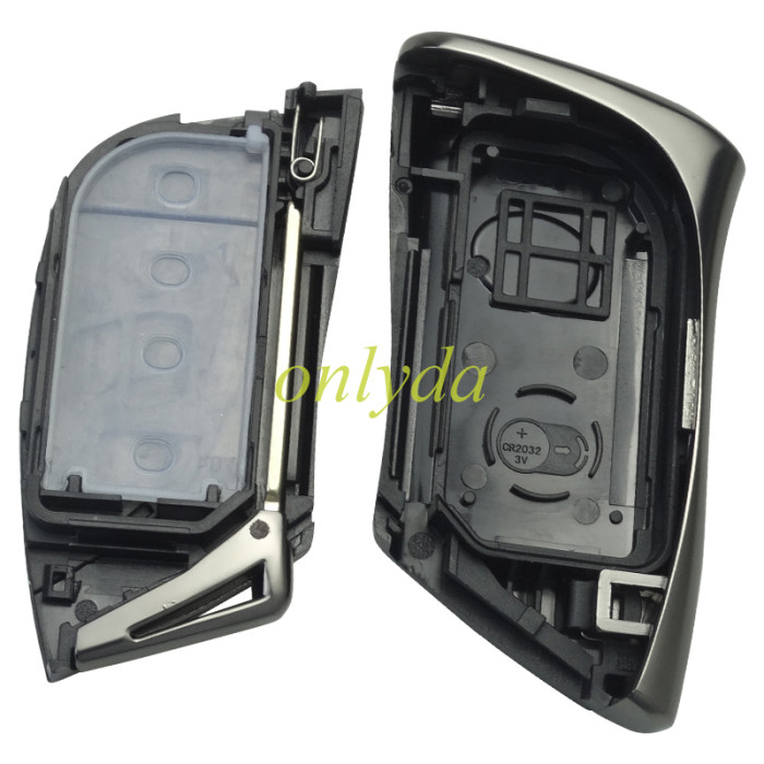 Free shipping For Toyota  modified remote key blank with blade with badge , pls choose button