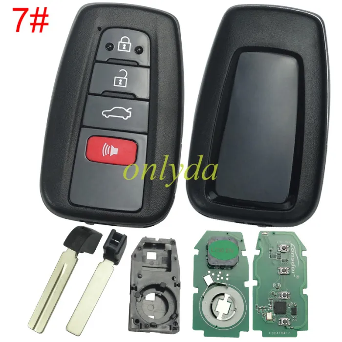 LT30-01 TOYOTA 4A UNIVERSAL SMART KEY BOARD NUMBER 2000 2561 1320 2550 0110 SUPPORTED MODELS COROLLA(2019-)LEVIN(2019-) COROLLA CROSS(2019-)ALLION(2016-) CAMRY(2024-)