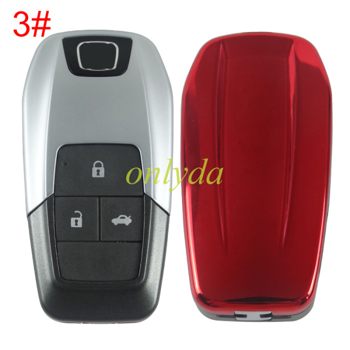 Free shipping 5pcs/lot For Honda modified remote key blank , please choose the button