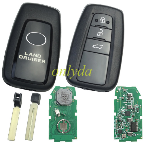 Free shipping aftermarket Toyota 2018+ Smart Remote Key 3 Buttons /2 Button 433MHz  89904-60L80  for New Toyota Prado Land cruiser