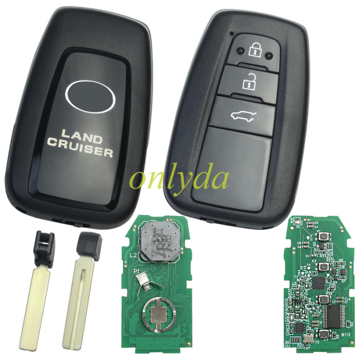 Free shipping aftermarket Toyota 2018+ Smart Remote Key 3 Buttons /2 Button 433MHz  89904-60L80  for New Toyota Prado Land cruiser