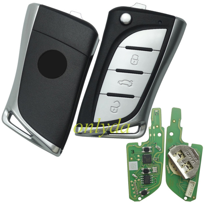 Free shipping Xhorse XKLEX0EN wired remote lexus 3 button key