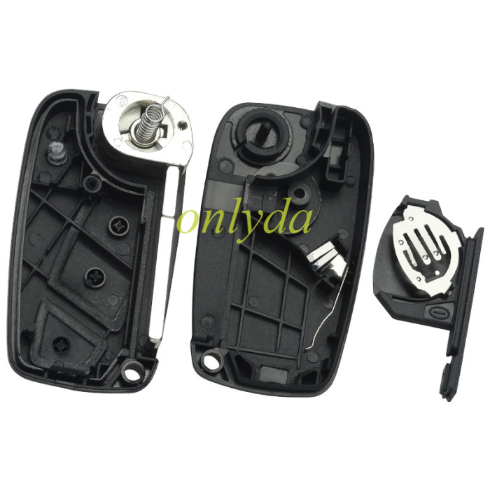 Free shipping 5pcs/lot Super Stronger GTL shell  Fiat  2/3 button remote key blank withbattery clamp with bagde , pls choose model .