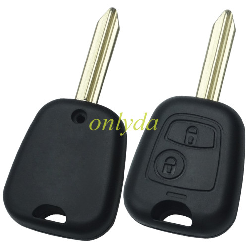 Free shipping 10pcs/lot For Peugeot Citroen 2 button remote key blank with blade SX9, without badge