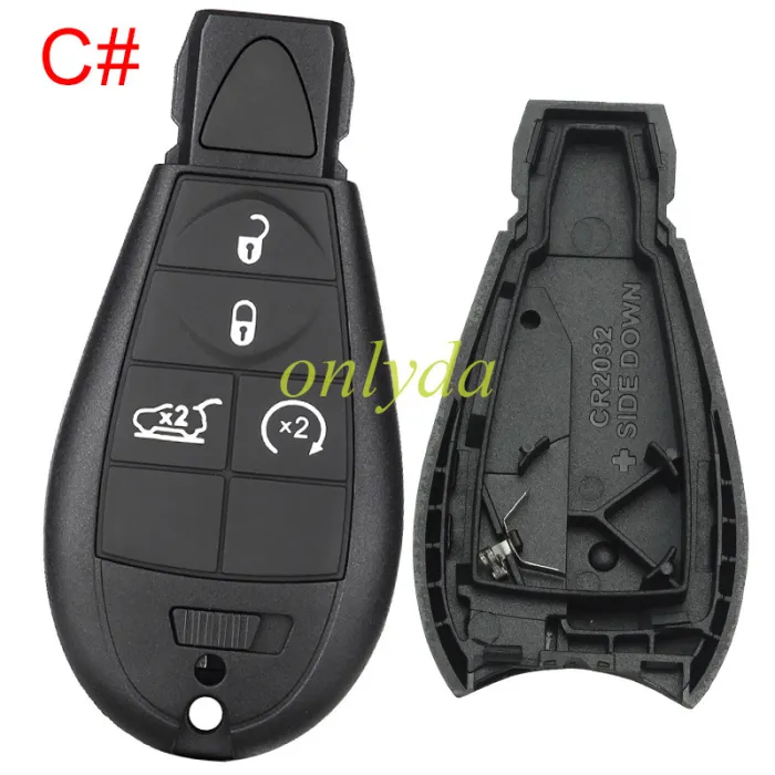 For Chrysler button remote key shell ， pls choose key shell