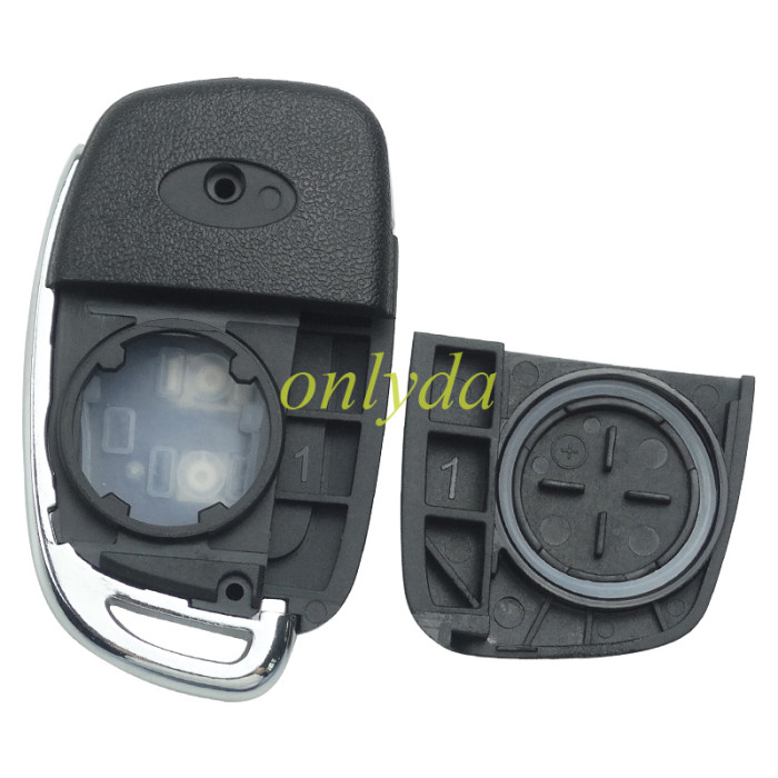 Free shipping 5pcs/lot For Hyundai  remote key blank with badge,with HY20R blade,please choose the button