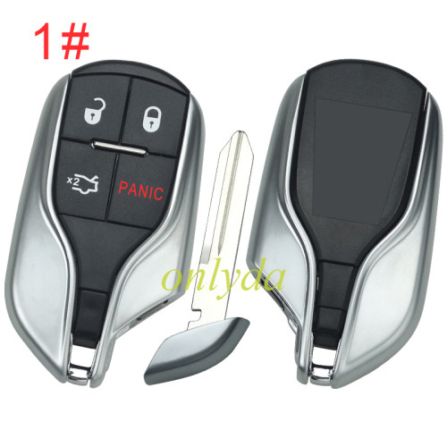 Free shipping For Maserati  remote key case  without badge, pls choose button