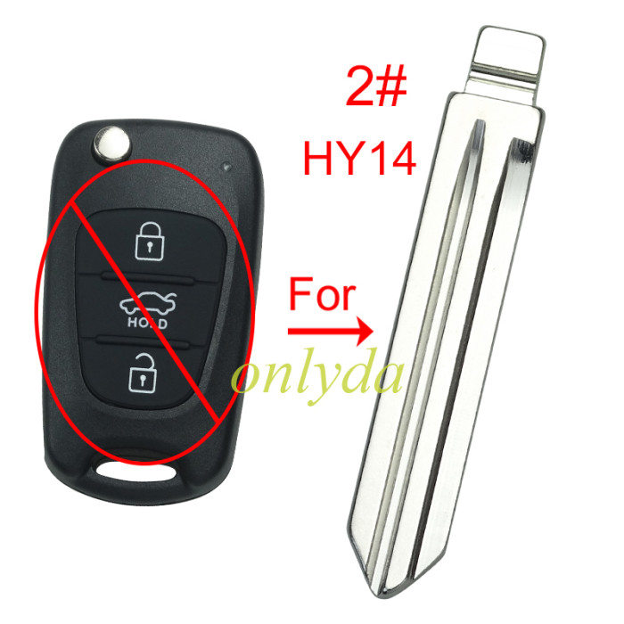 Free shipping 10pcs/lot For Kia remote blade , pls choose model
