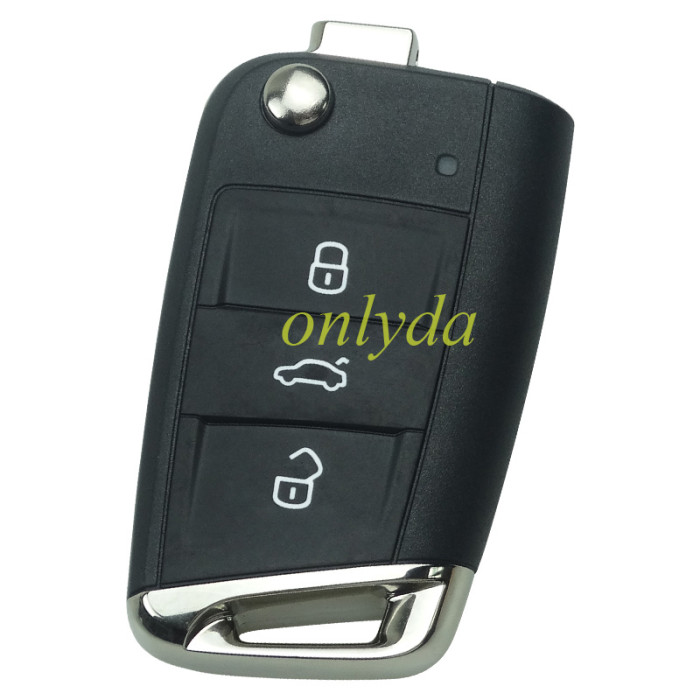 Free shipping original for VW 3 button remote key with Hitag PRO VAG(MQB 49) 434mhz  FCCID: 5CG 959 752 B  unkeyless CMIIT ID 2016dj3959