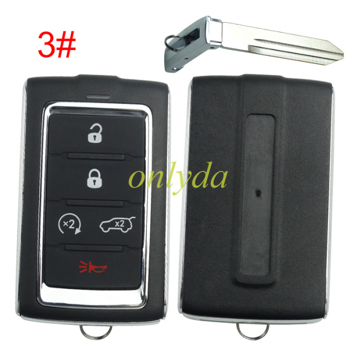 Free shipping For Jeep remote key shell with bladeCY22 ,with badge, pls choose the button