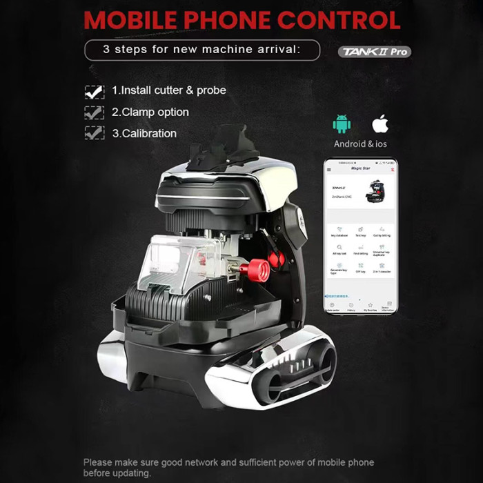 Free shipping Ship to US,Free shipping and No Tax Required , 2M2 TANK 2 Pro TANK II Pro CNC Key Cutting Machine ， Mobile APP Control，support Add House Keys Mul-T-lock, Dimple, Multi-point Keys