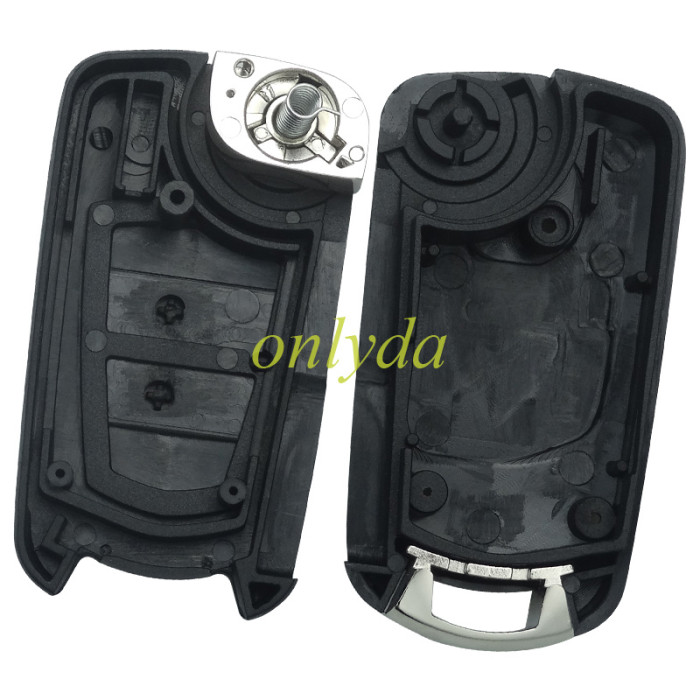 Free shipping 10pcs/lot For Opel modified 2 Button remote key shell with round badge place, pls choose the blade