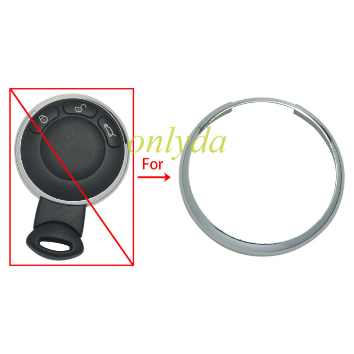 Free shipping 10pcs/lot For BMW mini remote key shell replacement ring parts