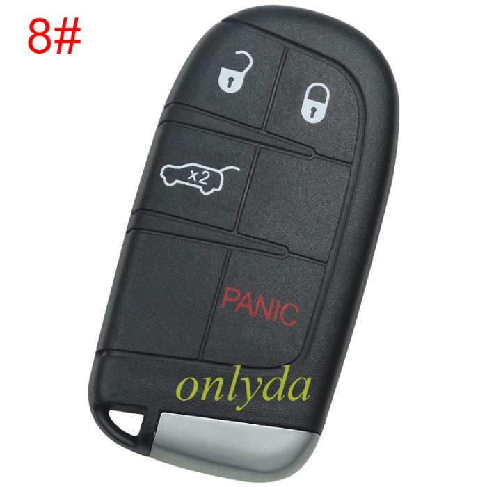 Free shipping 10pcs/lot For Fiat  remtoe key blank with blade SIP22 without badge place , pls choose button