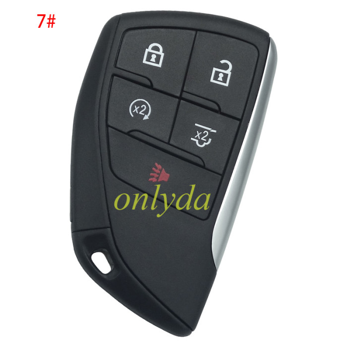 Free shipping 5pcs/lot For Chevrolet Buick GM 2+1/3+1/4+1/5+1 button remote key  shell  without badge(please choose button)