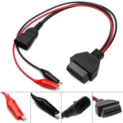 Free shipping 2pcs/lot OBDII Fiat 16 to 3 PIN cable