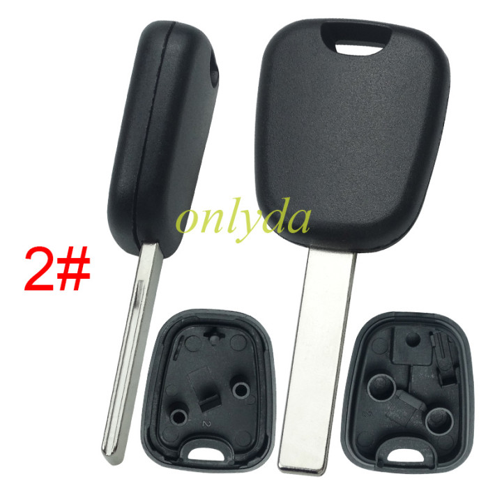 Free shipping 10pcs/lot For Citroen transponder key shell with badge, HU83/VA2,pls choose BLADE