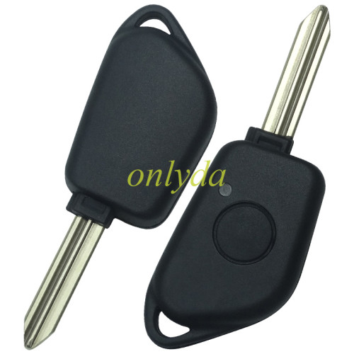 Free shipping 10pcs/lot For Peugeot 1 button remote  key blank with 4 track blade without badge