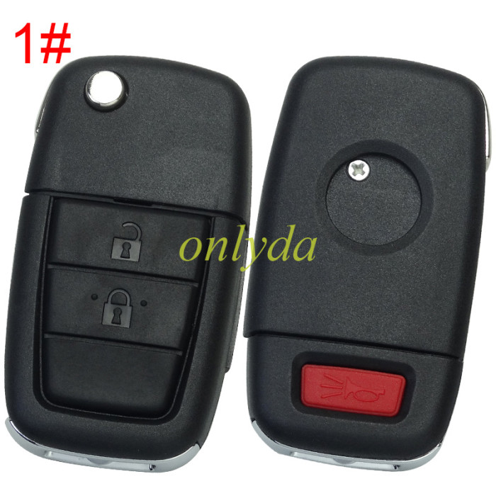 Free shipping For Chevrolet remote key shell   with 2+1/3+1/4+1button,blade GM45  pls choose the button