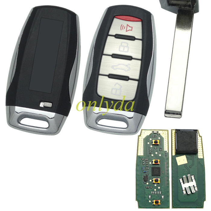Free shipping Original GWM  Great Wall HAVAL 4 button remote key with trunk  ASK with 434MHZ, with Type 47 Plus transponder chip