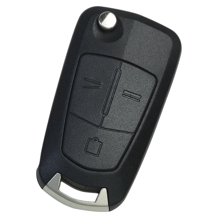 Free shipping 10pcs/lot For Opel 3 button remote key shell with round badge place, blade HU100