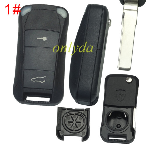 Free shipping 5pcs/lot For Porsche  remote key with badge , pls choose model