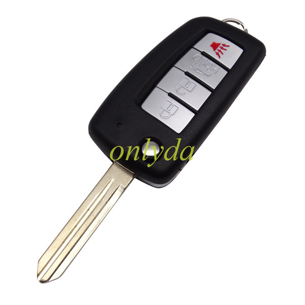 Free shipping 10pcs/lot For nissan 4 button remote key blank without badge