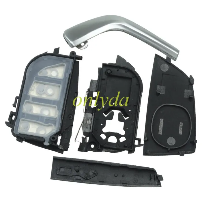 For BMW X5 3+1/4 button keyless remote key shell, pls choose button