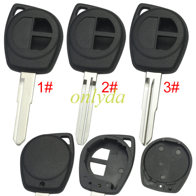 Free shipping 10pcs/lot Super Stronger GTL shell  Suzuki  key blank  with blade without badge , pls choose blade