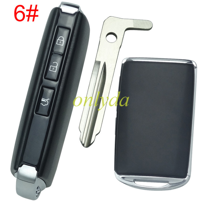Free shipping 5pcs/lot 2020 new mazda remote key case with blade ,without badge, pls choose button model