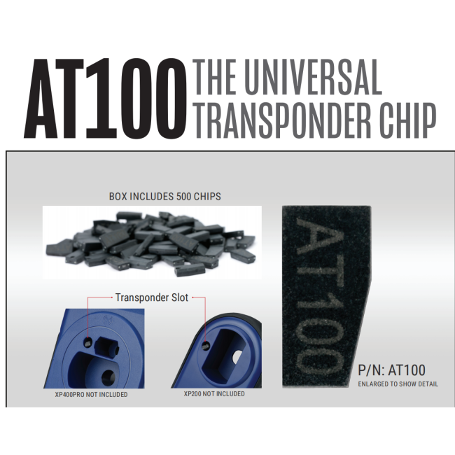 Free shipping 10pcs/lot Autel chip AT100 Universal Transponder chip