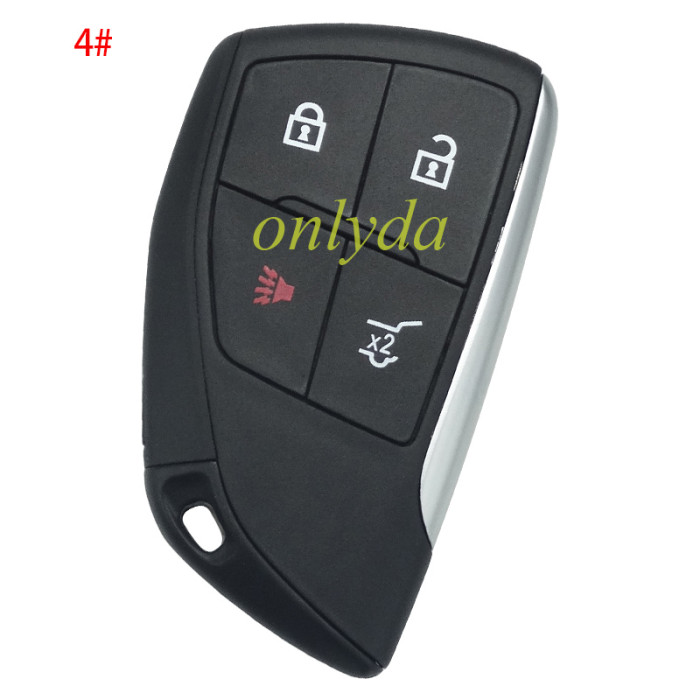 Free shipping 5pcs/lot For Chevrolet Buick GM 2+1/3+1/4+1/5+1 button remote key  shell  without badge(please choose button)