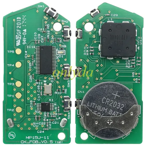Original Kia 4 button remote key with 433.92mhz with 47 chip  button on the side  CK:J5010 or J6000