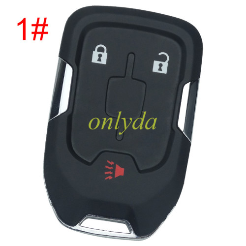 Free shipping 5pcs/lot For GM  remote key blank with GMC badge place, pls choose the button