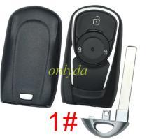 Free shipping Buick Keyless Smart 2 button remote key with 7952E HITAG2 46chip- 433mhz ASK model Opel Astra K insignia FCCID:HYQ4EA P/N: 13508410