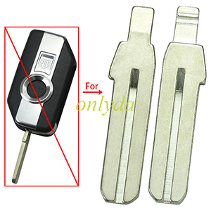 Free shipping 10pcs/lot For BMW motorcycle 1 button flip remote key blank only blade
