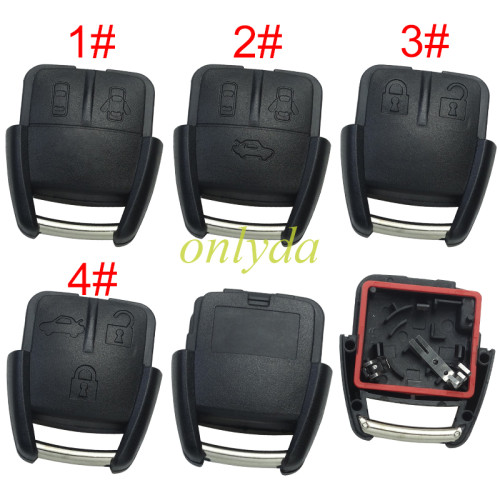 Free shipping 10pcs/lot For Chevrolet remote shell with battery holder， pls choose the button