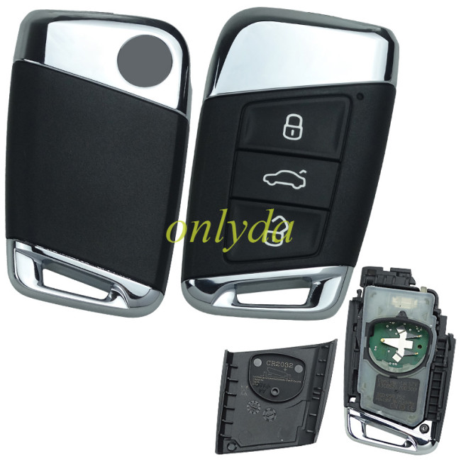 Free shipping original keyless VW 3 button remote key 434mhz  with Hitag  PRO VAG MQB49  5C chip:NCP21S2W    PN：3GB800375K  :H05 SW:0600