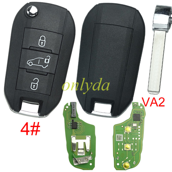 Free shipping XHORSE XEPG00EN Super Remotes with XT27B Super Chip PCB Board with Smart Key Shell with va2 blade , pls choose button