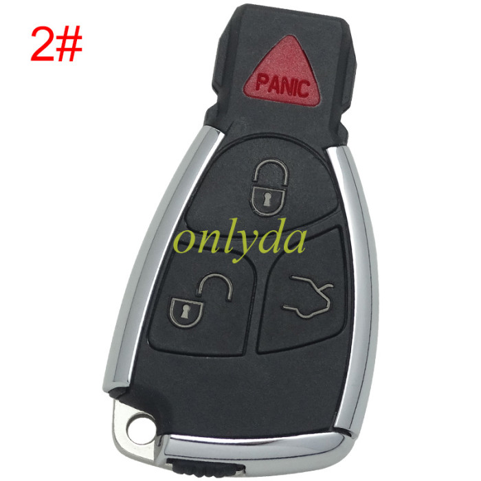 Free shipping For Benz Mercedes uprade Replacement Car key shell for Class Alarm Cover w203 w211 w204  with badge, pls choose the button