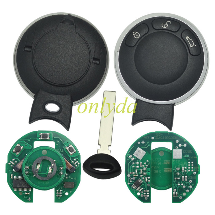 Free shipping For BMW Mini keyless remote key with 315mhz/868MHZ7945chip,please choose the frequency