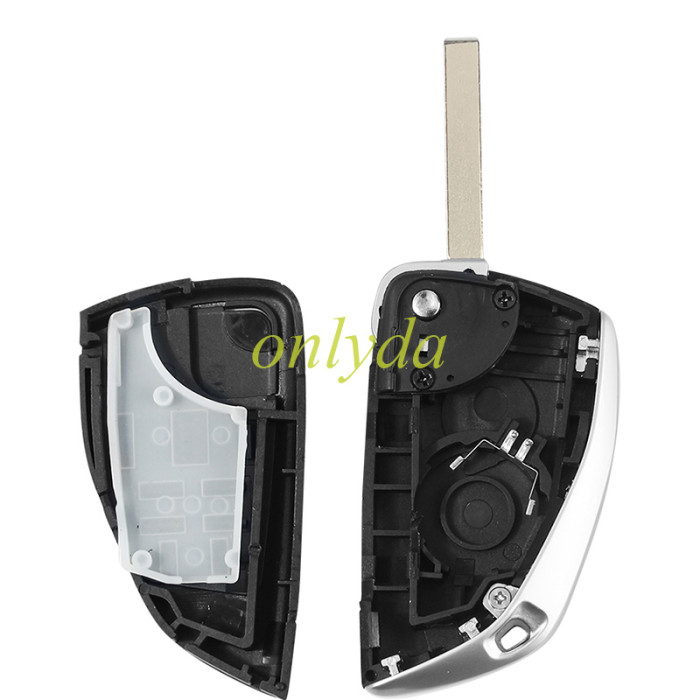 Free shipping 5pcs/lot For Chevrolet  modified remote key  shell with cross badge place ,please choose button