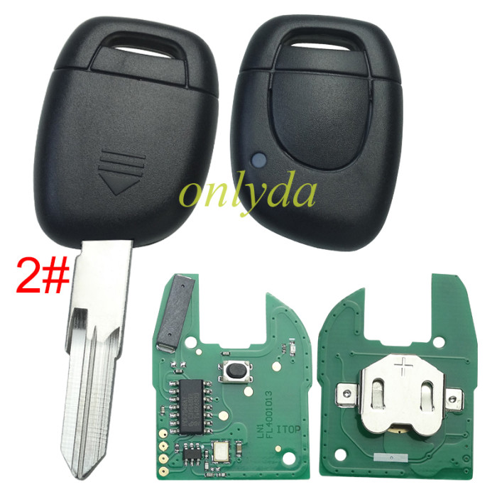 Free shipping High quality For Renault remote key  with original 7946 chip 434mhz, for  Symbol,Clio II,Kango IIClio ,KangoII   before 2000 year