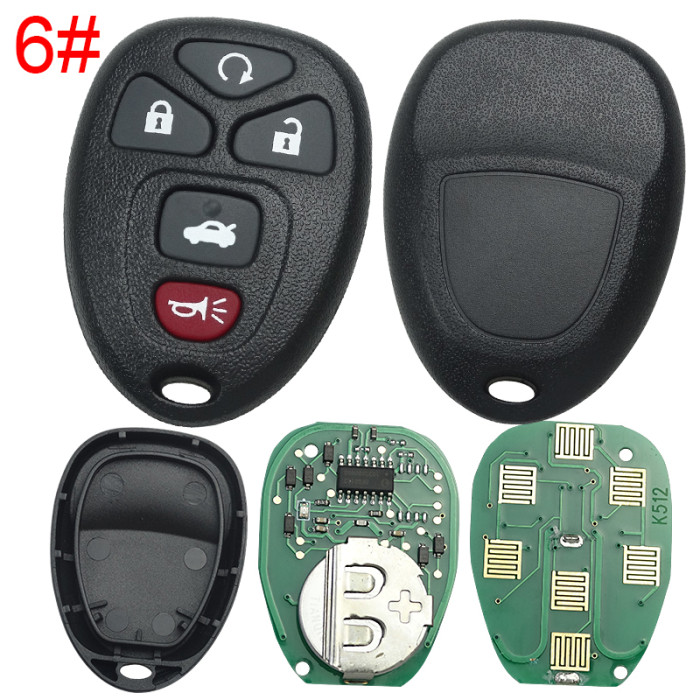 Free shipping For Buick GM remote key blank with 315mhz OUC60270 315 CH-010 POUC60270(G9), pls choose button