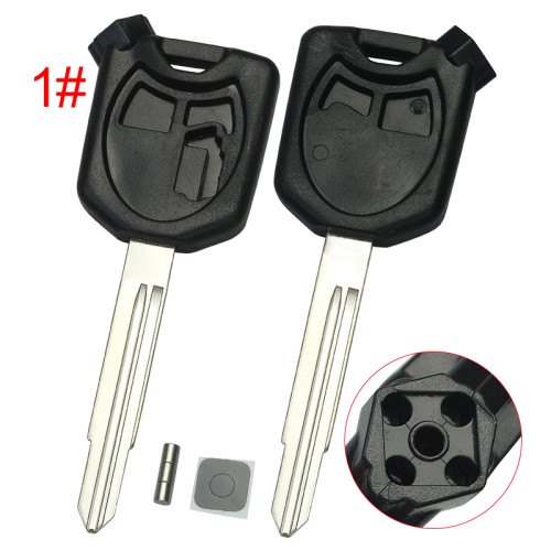 Honda-Motor bike key blank with left blade with badge , pls choose color