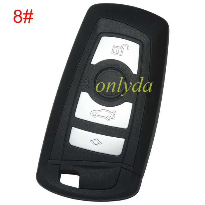 Free shipping For BMW FEM keyless remote key  7945P/7953 Hitag pro chip 315mhz/ 434mhz/868mhz