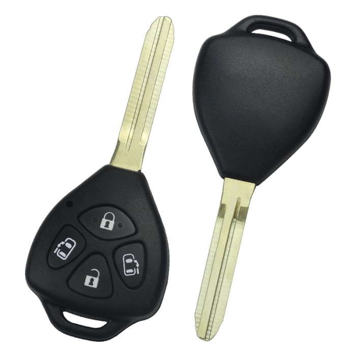 Free shipping KYDZ brand for  toyota previa remote key 4 Button 433MHz  with ID 4D67 chip