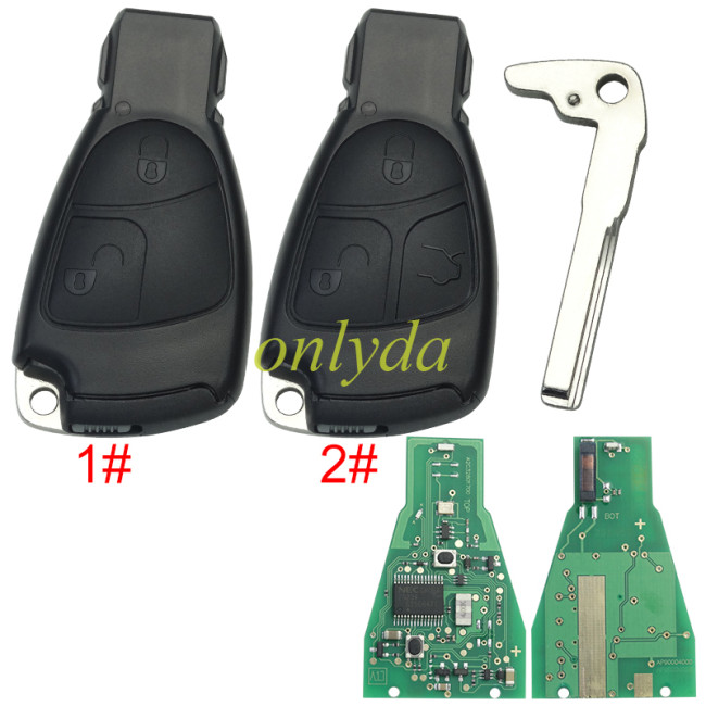 Free shipping For Mercedes Benz 2Buttons / 3Buttons, 433MHz, IYZ 3312 FOR BENZ B CLASS  C CLASS  E CLASS S CLASS  ML S CLK CL 1996-2005