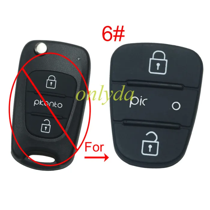 For Hyundai 3 button remote key pad， pls choose model