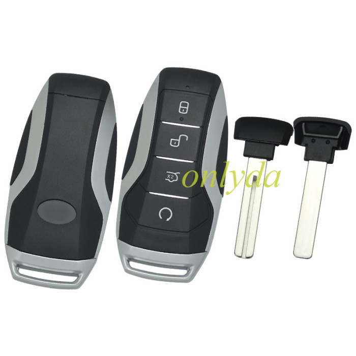 Free shipping 5pcs/lot For BYD 4 button  remote key blank with blade
